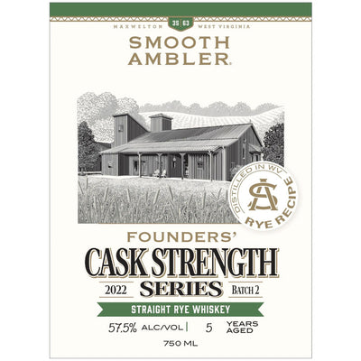 Smooth Ambler Founders Cask Strength Series Rye Batch 2 - Goro's Liquor