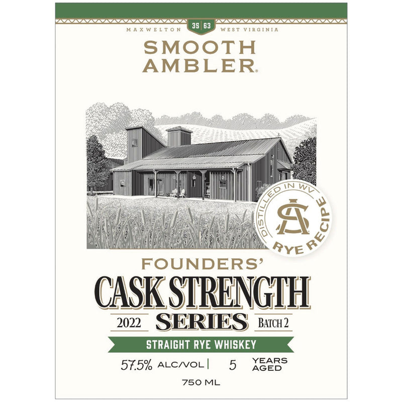 Smooth Ambler Founders Cask Strength Series Rye Batch 2 - Goro&