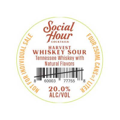 Social Hour Cocktails Harvest Whiskey Sour - Goro's Liquor