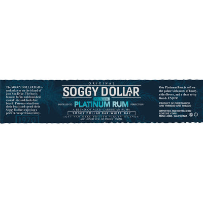 Soggy Dollar Premium Platinum Rum - Goro's Liquor