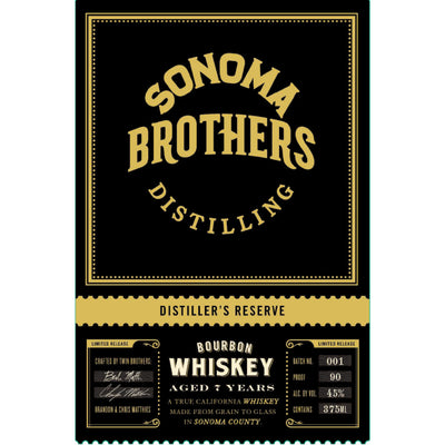 Sonoma Brothers Distilling 7 Year Old Distillers Reserve Bourbon - Goro's Liquor