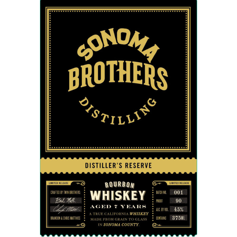 Sonoma Brothers Distilling 7 Year Old Distillers Reserve Bourbon - Goro&