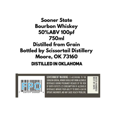 Sooner State Bourbon Whiskey - Goro's Liquor