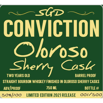 Southern Grace Conviction Oloroso Sherry Cask Finished Bourbon 2021 - Goro's Liquor