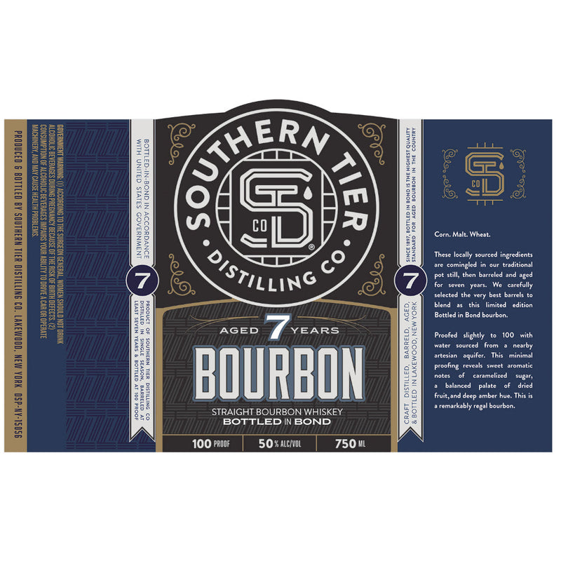 Southern Tier Distilling 7 Year Old Bottled in Bond Straight Bourbon - Goro&