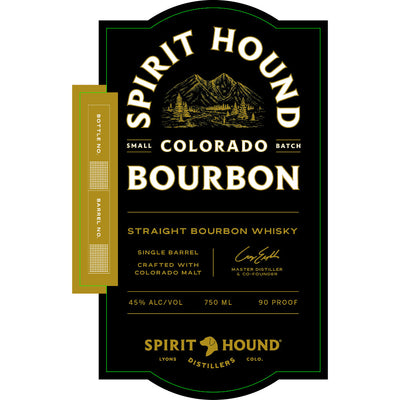 Spirit Hound Colorado Straight Bourbon - Goro's Liquor