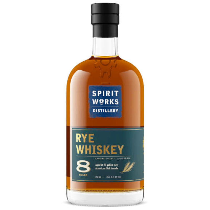 Spirit Works Distillery 8 Year Old Rye Aged In 53 Gallon New American Oak Barrels - Goro&