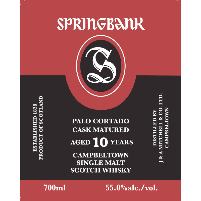 Springbank Palo Cortado Cask Matured 10 Year Old - Goro&