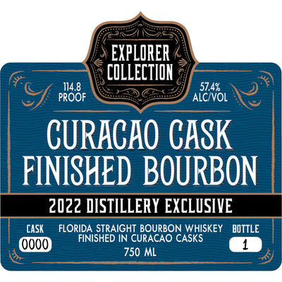St. Augustine Explorer Collection Curacao Cask Finished Bourbon - Goro's Liquor