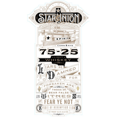 Star Union Spirits Corn & Rye 75-25 Light Whiskey - Goro's Liquor