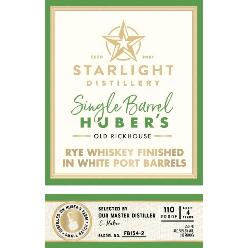 Starlight 4 Year Old Rye Finished in White Port Barrels - Goro&