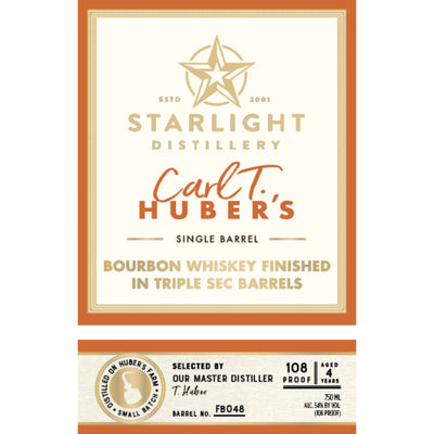 Starlight Bourbon Finished in Triple Sec Barrels - Goro's Liquor