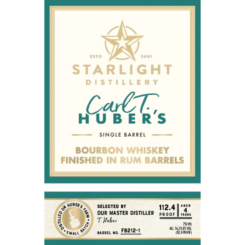 Starlight Carl T. Bourbon Finished In Rum Barrels - Goro&