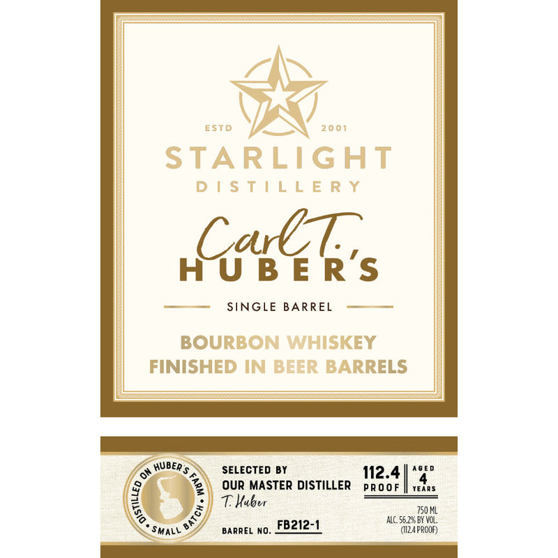 Starlight Carl T. Huber’s Bourbon Finished in Beer Barrels - Goro&