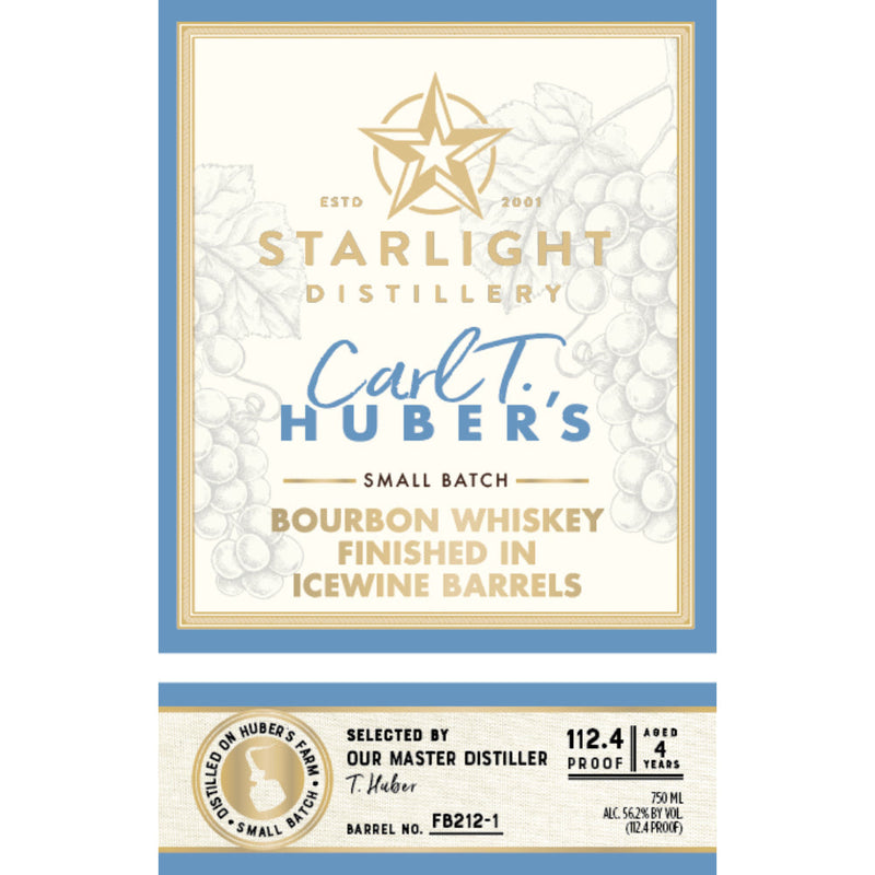 Starlight Carl T. Huber’s Bourbon Finished in Icewine Barrels - Goro&