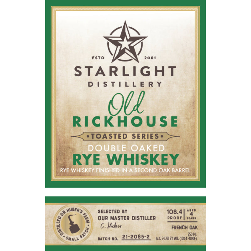 Starlight Old Rickhouse Toasted Series Double Oaked Rye - Goro&