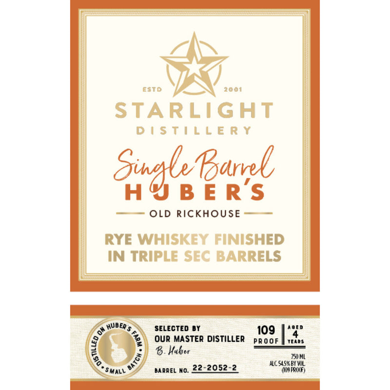 Starlight Rye Finished in Triple Sec Barrels - Goro&