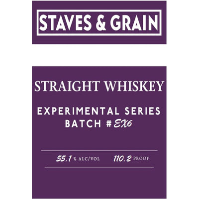 Staves & Grain Experimental Series Batch #EX3 Straight Whiskey - Goro's Liquor