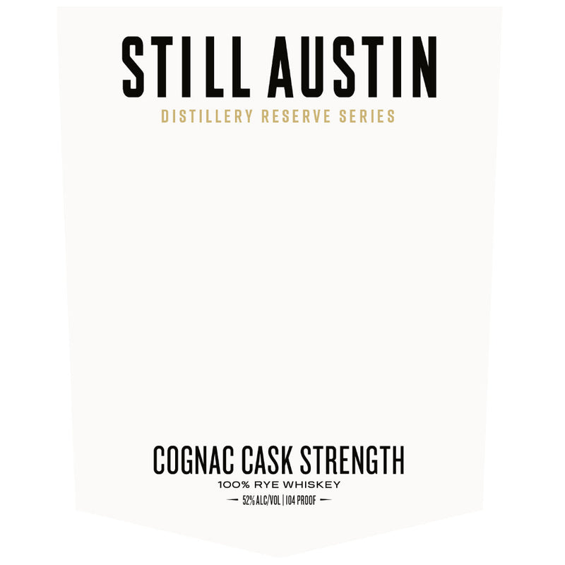 Still Austin Cognac Cask Strength Rye - Goro&