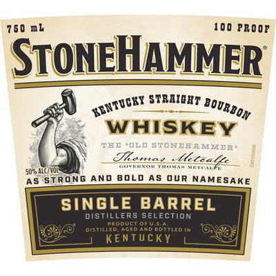 StoneHammer Single Barrel Kentucky Straight Bourbon - Goro's Liquor