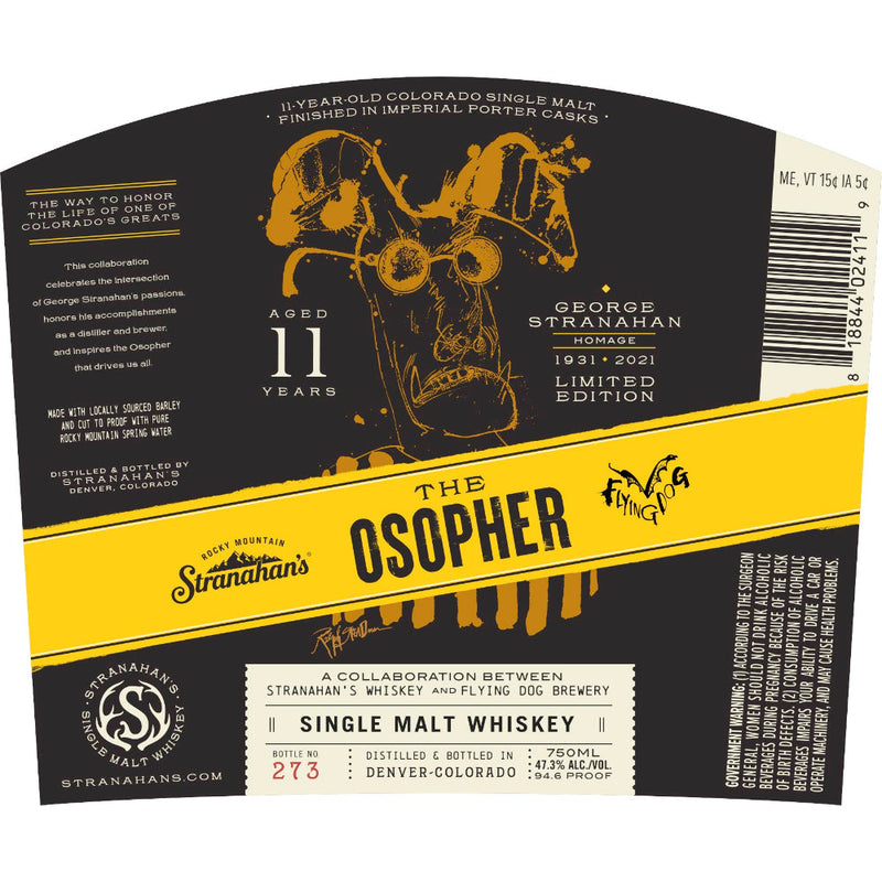 Stranahan’s The Osopher 11 Year Old Single Malt Whiskey - Goro&