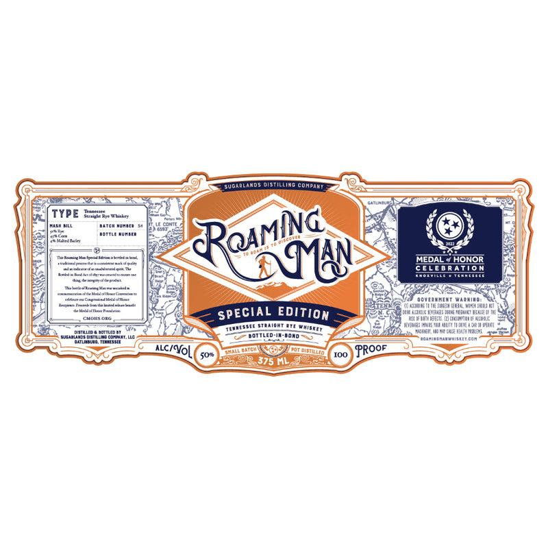 Sugarlands Roaming Man Special Edition Bottled in Bond Straight Rye - Goro&