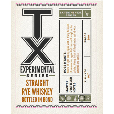 TX Experimental Series #5 Bottled in Bond Straight Rye Whiskey - Goro's Liquor