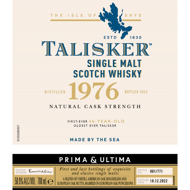 Talisker 1976 Prima & Ultima Single Malt Scotch 46 Year Old - Goro&