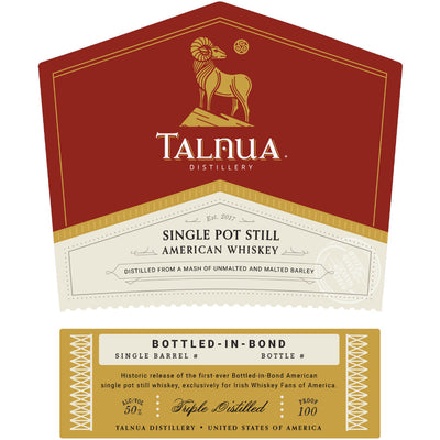 Talnua Bottled in Bond Single Pot Still American Whiskey - Goro's Liquor