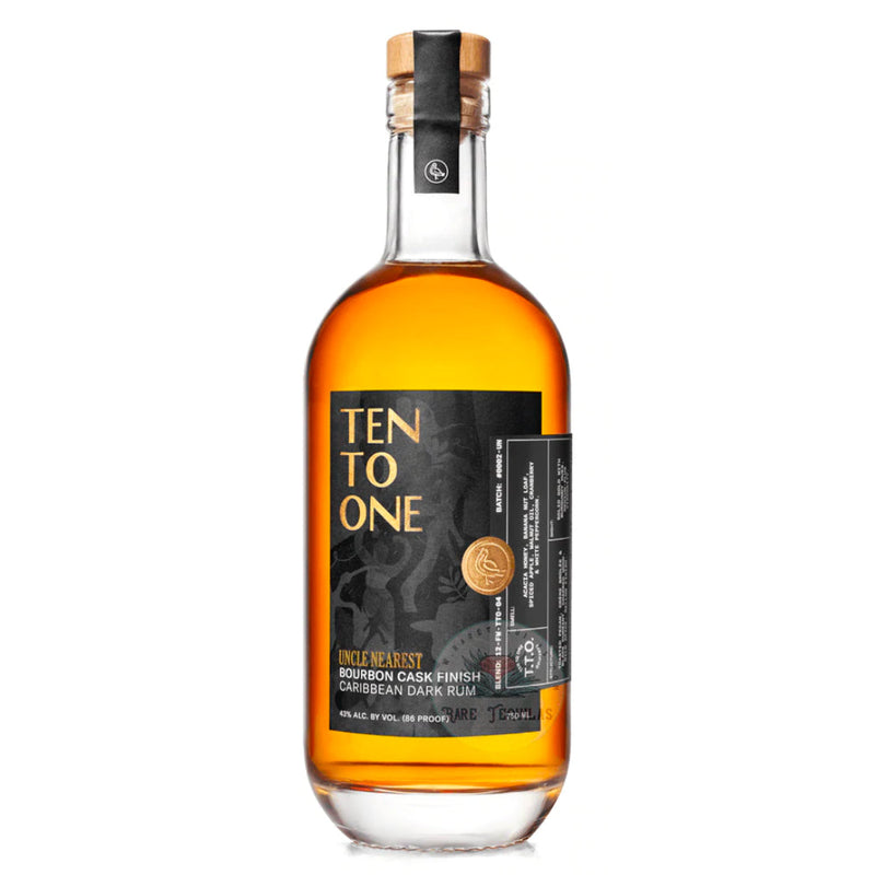 Ten To One Uncle Nearest Bourbon Cask Finish Dark Rum - Goro&