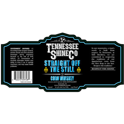 Tennessee Shine Co Straight Off The Still Corn Whiskey - Goro's Liquor