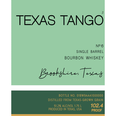 Texas Tango Single Barrel Bourbon - Goro's Liquor