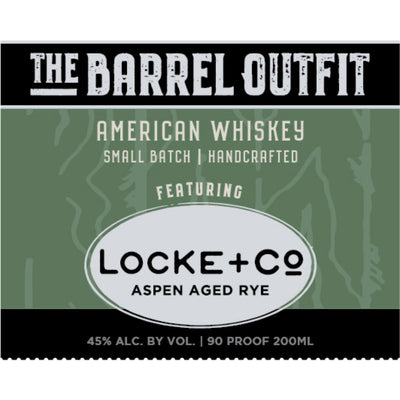 The Barrel Outfit American Whiskey: Locke & Co. Aspen Rye - Goro's Liquor