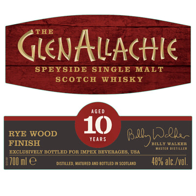 The GlenAllachie Ryewood Finish 10 Year Old - Goro's Liquor