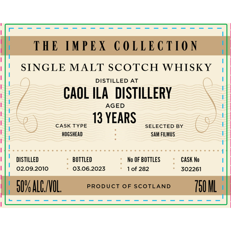 The ImpEx Collection Caol Ila Distillery 13 Year Old 2010 - Goro&