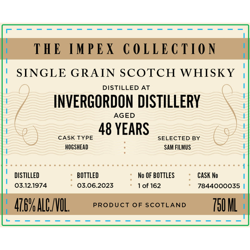 The ImpEx Collection Invergordon Distillery 48 Year Old 1974 - Goro&
