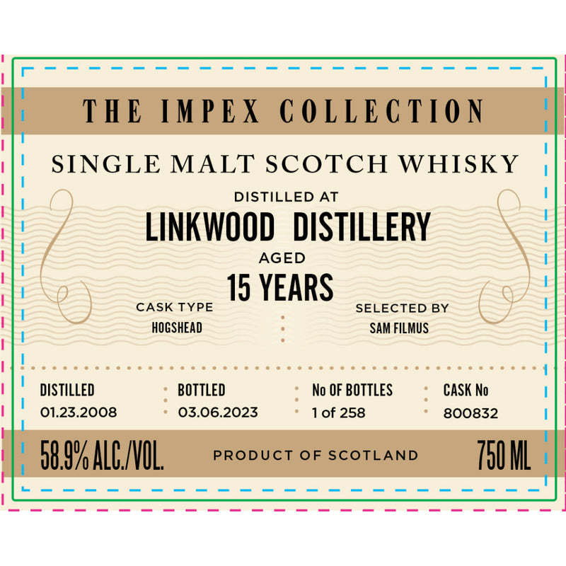 The ImpEx Collection Linkwood Distillery 15 Year Old 2008 - Goro&