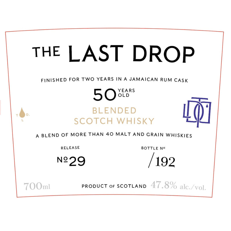 The Last Drop 50 Year Old Finished in a Jamaican Rum Cask - Goro&