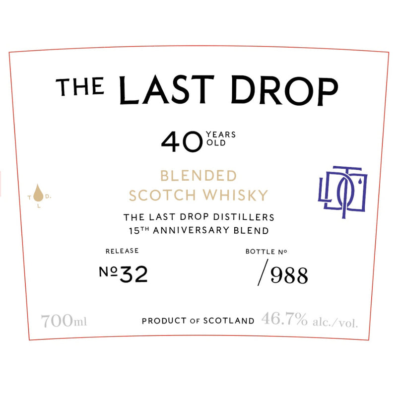 The Last Drop Release No. 32 40 Year Old - Goro&