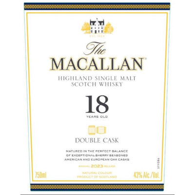 The Macallan 18 Year Old Double Cask 2023 Release - Goro's Liquor