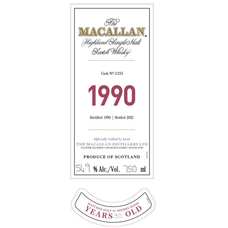 The Macallan 1990 Fine & Rare 30 Year Old - Goro&