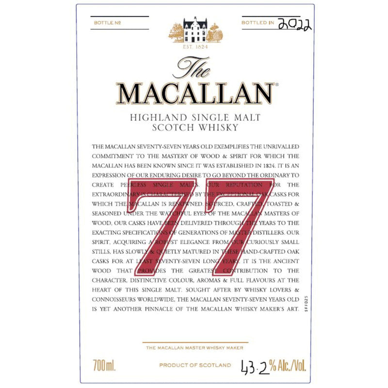 The Macallan 77 Year Old - Goro&