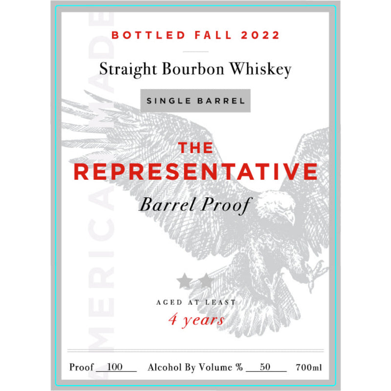 The Representative Barrel Proof 4 Year Bourbon Fall 2022 - Goro&