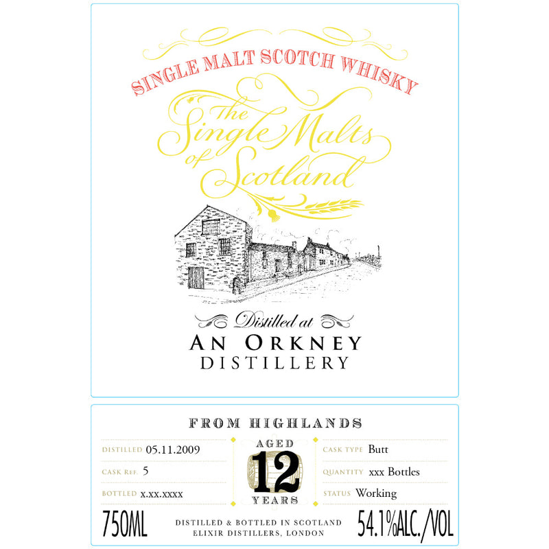 The Single Malts of Scotland An Orkney Distillery 12 Year Old 2009 - Goro&