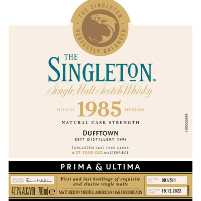 The Singleton 1985 Prima & Ultima Single Malt Scotch 37 Year Old - Goro's Liquor