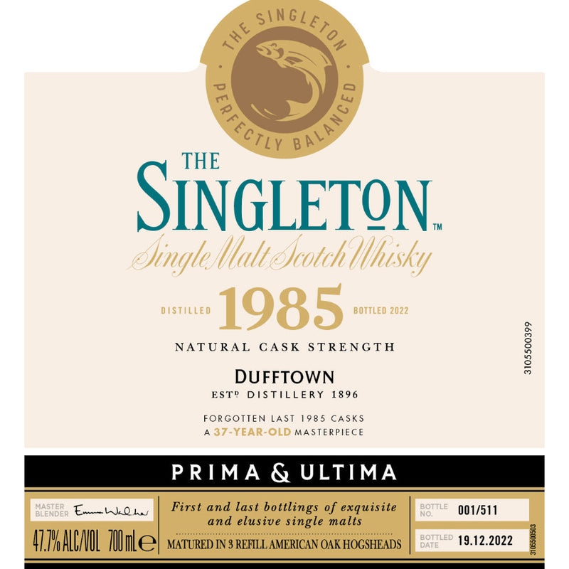 The Singleton 1985 Prima & Ultima Single Malt Scotch 37 Year Old - Goro&