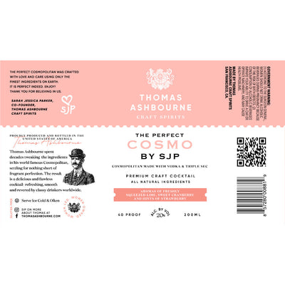 Thomas Ashbourne The Perfect Cosmo by Sarah Jessica Parker 4PK Cans - Goro's Liquor