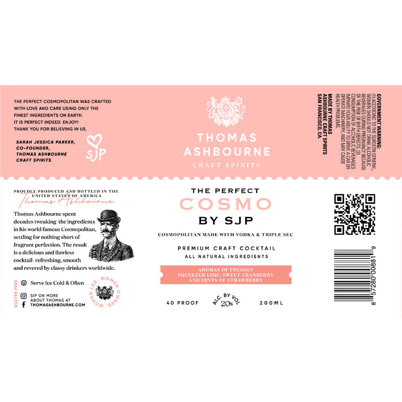 Thomas Ashbourne The Perfect Cosmo by Sarah Jessica Parker 4PK Cans - Goro&