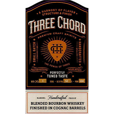 Three Chord Blended Bourbon Finished In Cognac Barrels - Goro's Liquor