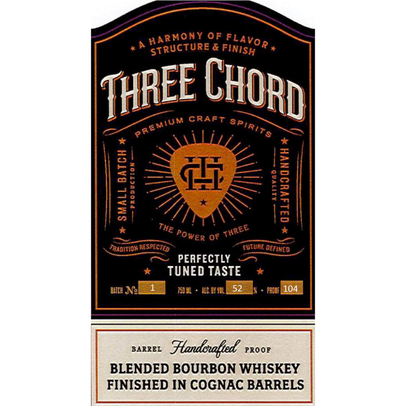 Three Chord Blended Bourbon Finished In Cognac Barrels - Goro&